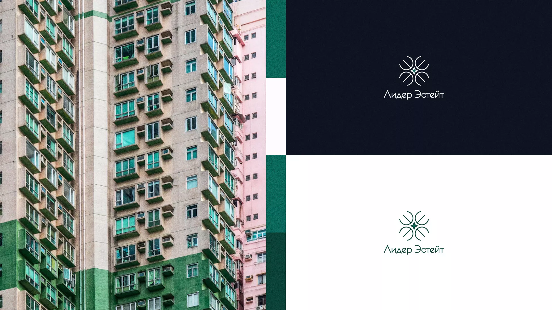 Создание логотипа компании «Лидер Эстейт» в Собинке