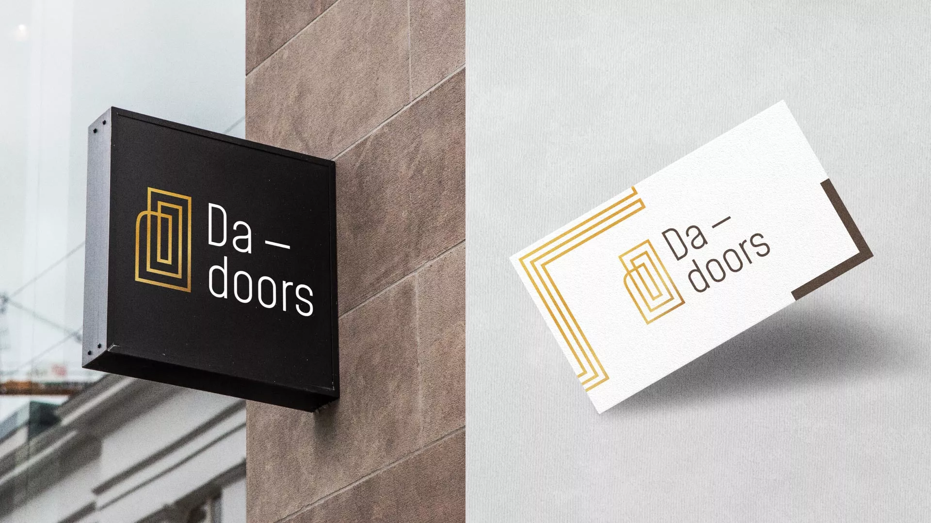 Разработка логотипа для компании «DA-DOORS» в Собинке